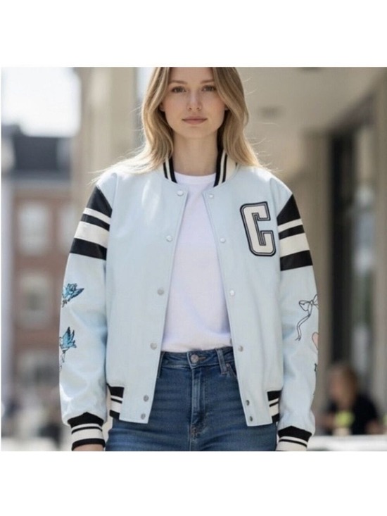 Walt Disney Jackets & Blazers - Disney Cinderella Varsity Bomber Jacket Blue Large